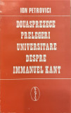 Douasprezece prelegeri universitare despre Immanuel Kant, Ion Petrovici
