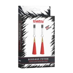 Glamor Tassel - Cleme pentru sfărcuri, roșu