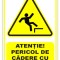 Semn pentru pericol de cadere cu denivelare