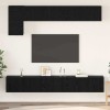 Set comodă TV 5 pcs Stejar negru 100 x 30 x 30 cm Lemn compozit
