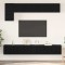 Set comodă TV 5 pcs Stejar negru 100 x 30 x 30 cm Lemn compozit
