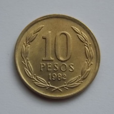 10 PESOS 1982 CHILE-XF