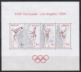 Monaco 1984 - Jocurile Olimpice - Los Angeles, SUA (colita), MNH, Nestampilat