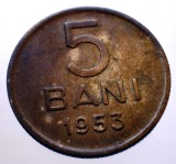Moneda 5 Bani 1953 RPR Romania, KM#83, Cupru-Nichel-Zinc, 20mm - Numismatica Romaneasca