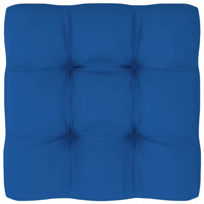 Pernă canapea din paleți, albastru regal, 58x58x10 cm