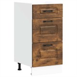 Dulap de bucatarie &bdquo;Kalmar&rdquo; din lemn de lemn de stejar afumat