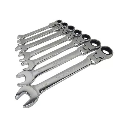 Set chei combinate cu clichet si articulatie, 7 piese foto