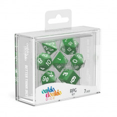 Set Zaruri Oakie Doakie Dice RPG Set Solid (7) - Verde