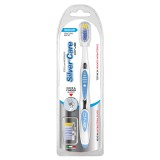 Cumpara ieftin Periuta dinti Silver Care One perii Medii+1 rezerva interschimbabila Argint, actiune antibacteriana naturala si continua