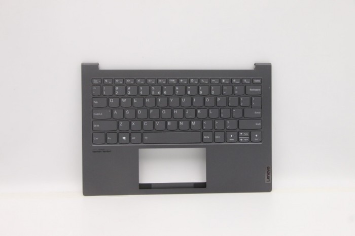 Carcasa superioara cu tastatura palmrest Laptop, Lenovo, ThinkBook Plus G2 ITG Type 20WH, 5CB1C93621, iluminata, Iron Grey, layout US