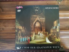 Der Chor Der Staatsoper Wien &amp;lrm;&amp;ndash; Opernch&amp;ouml;re (Vinyl)(Stare excelenta) foto