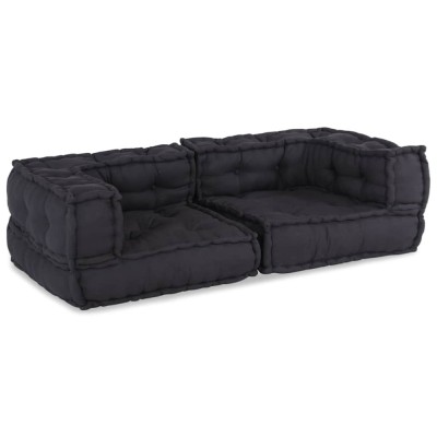 Puf modular Antracit 140x70x36 Material foto