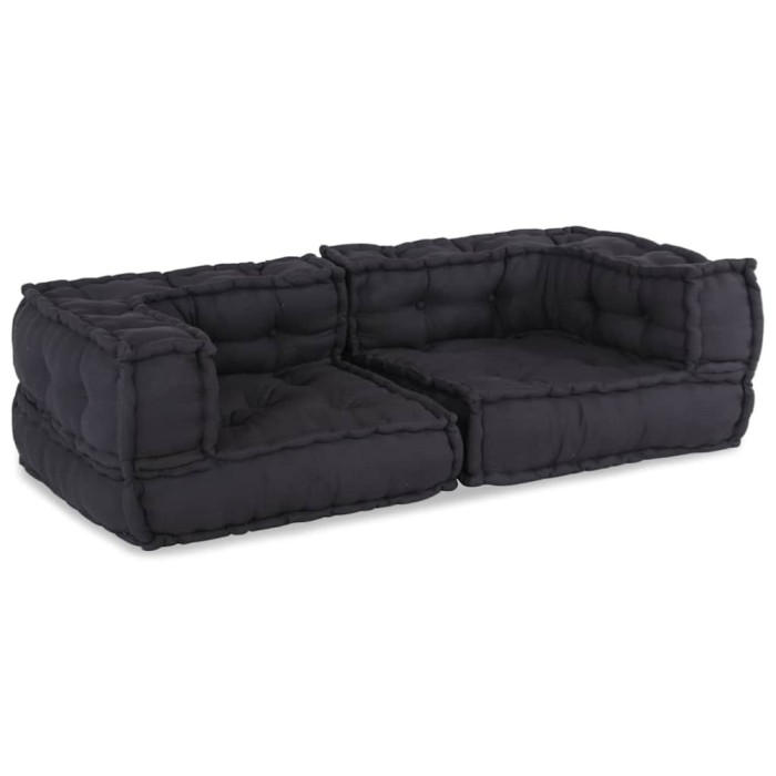 Puf modular Antracit 140x70x36 Material