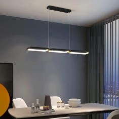 Lustra LED suspendata, 80W, telecomanda, 1100lm, lumina calda/rece