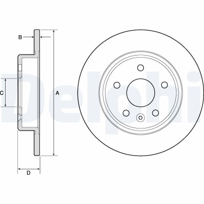 DELPHI BG4761C Disc frana foto