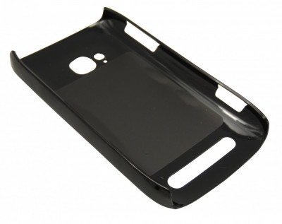 Husa tip capac spate neagra pentru Nokia Lumia 710 foto