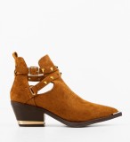 Cumpara ieftin Botine dama Qamar Camel