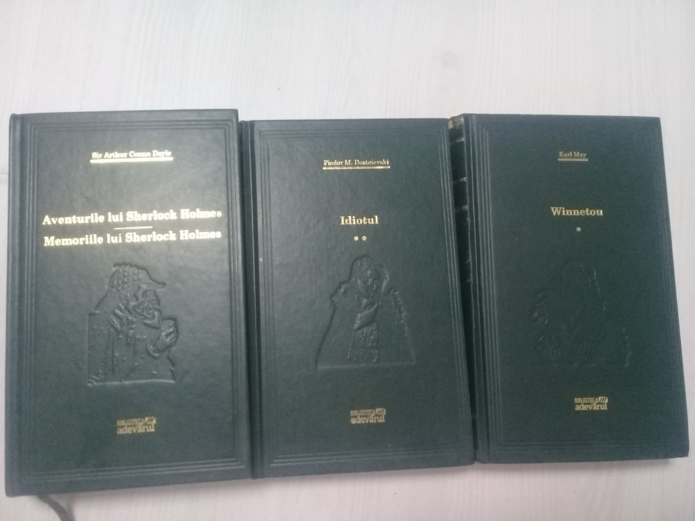 Colectia Adevarul"100 de opere esentiale"3 VOLUME,Aventurile lui SHERLOCK  HOMES | Okazii.ro