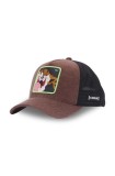 Capslab sapca Looney Tunes culoarea maro, cu imprimeu, CL.LOO8.1.CT.TAZ3