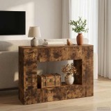 vidaXL Masă de consolă Stejar Afumat 101 x 29 x 74 cm Lemn prelucrat 899882