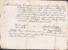 A3715N Act privitor la un &icirc;mprumut de florini renani, 1853, T&acirc;rgu Lăpuș, limba maghiară