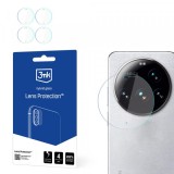 Folie de protectie Camera Spate 3MK Protection pentru Xiaomi 15 Ultra, Sticla Securizata, Set 4 bucati, Transparenta