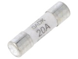 Siguranță BEL FUSE 20A 500VAC 5x20mm 0ADKC9200-BE cupru &icirc;nt&acirc;rziere