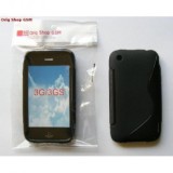 Husa Silicon S-Line Neagra Apple iPhone 3G / 3GS Protectie Premium