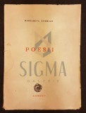 STERIAN MARGARETA - Poezii 1945, Editie Numerotata cu DEDICATIE si AUTOGRAF George Tomaziu! Coperta Originala