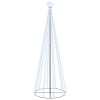 Brad de Craciun conic, 310 LED-uri, alb rece, 100x300 cm