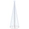 Brad de Craciun conic, 310 LED-uri, alb rece, 100x300 cm