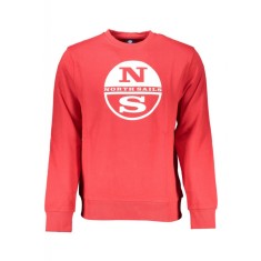 Bluza barbati, cu imprimeu cu logo, Regular fit, rosu, S