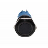 Buton prin Apasare Metalic cu Retinere elSales ELS-GQ19, Diametru 19 mm, Lumina LED Alb, Tensiune Alimentare