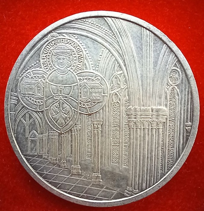 (A40) MONEDA DIN ARGINT AUSTRIA - 10 EURO 2008, ABATIA KLOSTERNEUBURG, TIRAJ 130.000 BUC