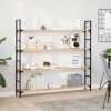 VidaXL Rafturi plutitoare 2 buc. 120x20x2cm lemn masiv acacia netratat