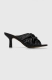 Answear Lab papuci femei, culoarea negru, cu toc cui
