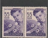 ROMANIA 1956 LP 406 ZIUA INTERNATIONALA A COPILULUI PERECHE MNH