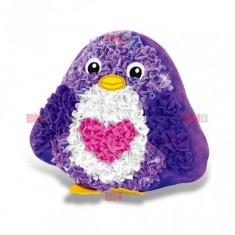 Set de crea&Egrave;ie pern&Auml; pentru copii, dream kids, model pinguin &acirc; distrac&Egrave;ie &Egrave;i creativitate