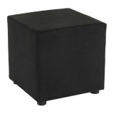 Cumpara ieftin Taburet tesatura Alova negru Regor 40x40x39 cm