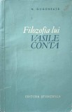 Filozofia lui Vasile Conta - N. Gogoneata (1962) - Editura Stiintifica, Carte de Filosofie in Romana
