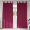 VidaXL Perdele cu perdele 2 pcs bordo 225x140cm Poliester 4107575