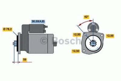 Starter SEAT LEON (1P1) (2005 - 2012) BOSCH 0 986 020 330 foto