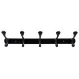 Cuier metalic 5 agatatori 44.5cm negru Zilan ZTS8148