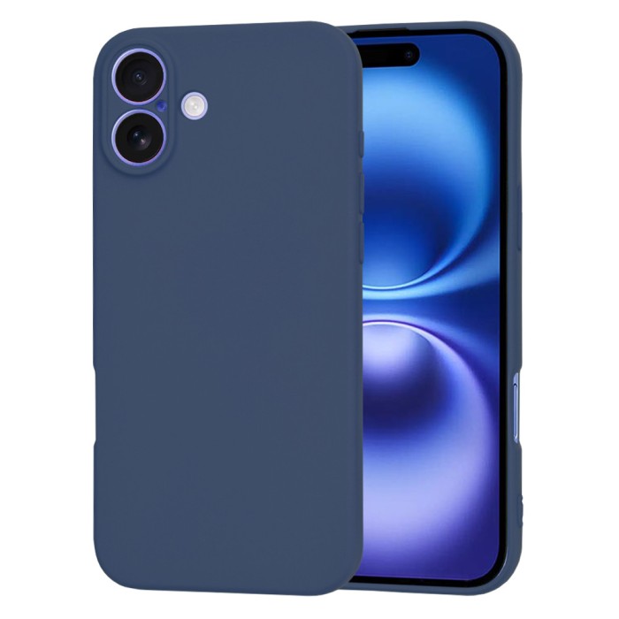 Husa iPhone 16 Soft Silicon Techsuit Albastru