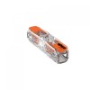 Clema Wago 221-2411, 4mm&sup2;, 32A, 1P, cu Maneta, Transparent/Portocaliu, 85&deg;C, Conector Rapid