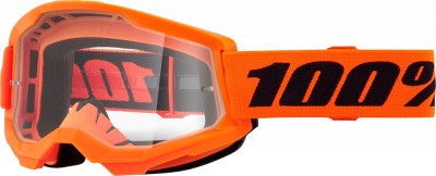 Ochelari cross/atv 100% Strata 2 Neon Org, lentila transparenta, culoare rama po... Cod Produs: MX_NEW 26013480PE foto