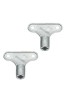 Set 2 chei pentru aerisirea caloriferelor, universale, Oem