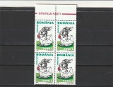 ROMANIA 2003 LP 1609 SFINTELE PASTI BLOC DE 4 TIMBRE MNH