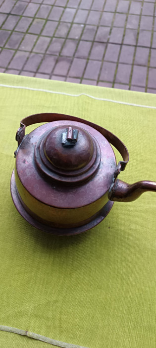 Ceainic vechi din cupru, provenienta suedeza 1,5 L