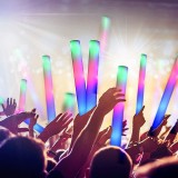 Bagheta Foam stick cu LED, accesoriu petrecere si festival, lungime 46 cm - Galben